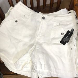 INC International Concepts White Women's Shorts